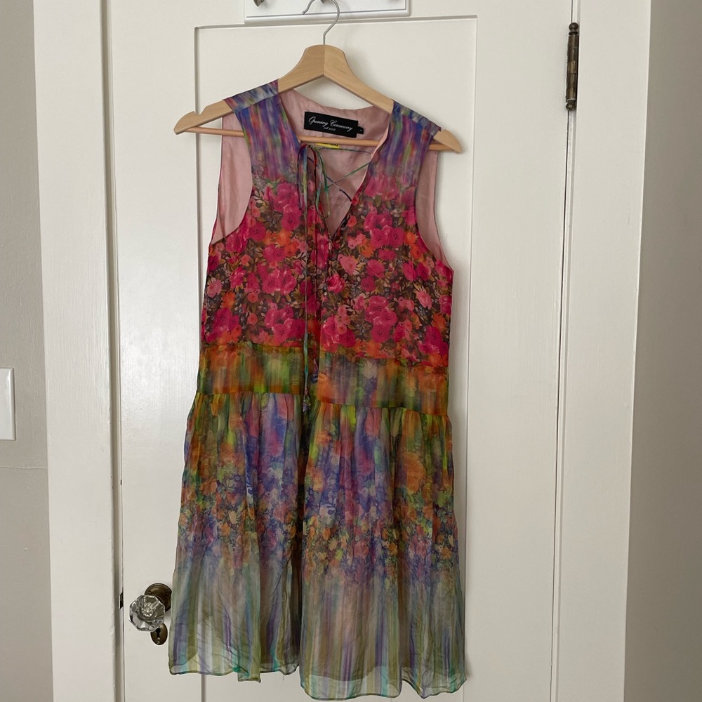 Opening Ceremony Silk Garden Dress